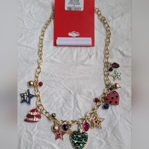 Elegant Charm Holiday Necklace